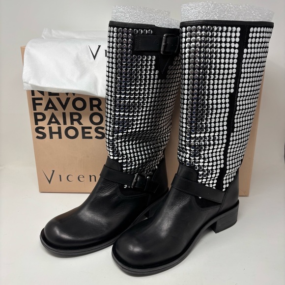 Vicenza Shoes - Anthropologie Vicenza Studded Moto Boots New in Box Size 7